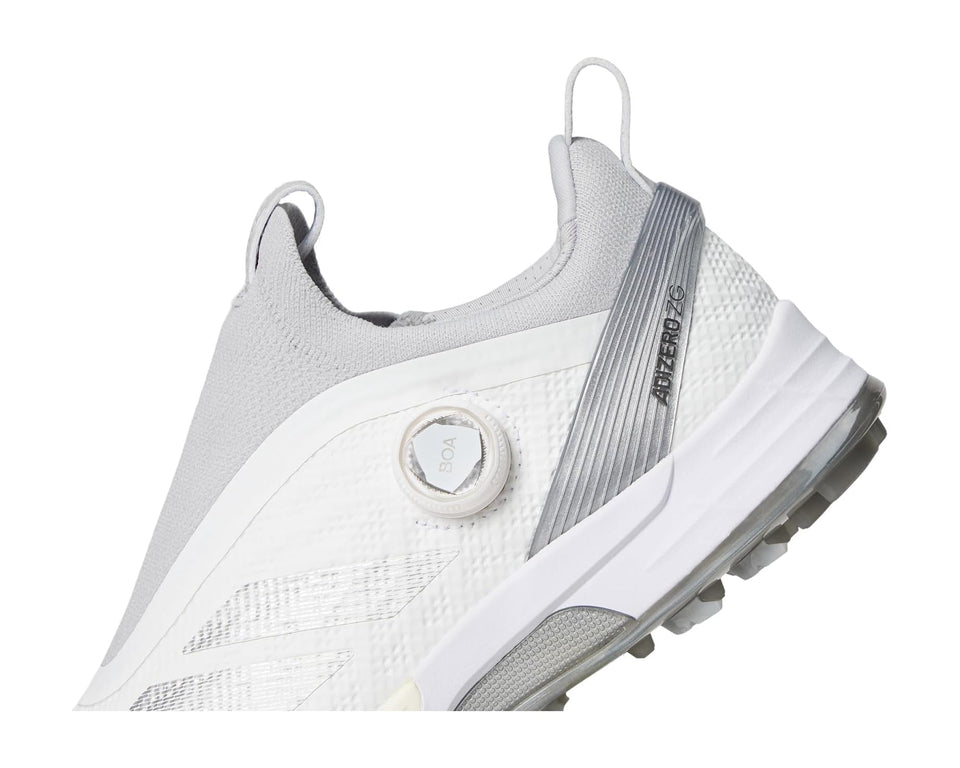 Men's adidas Golf Adizero ZG BOA Spikeless Golf Shoes Footwear White/Silver Metallic/Light Solid Grey
