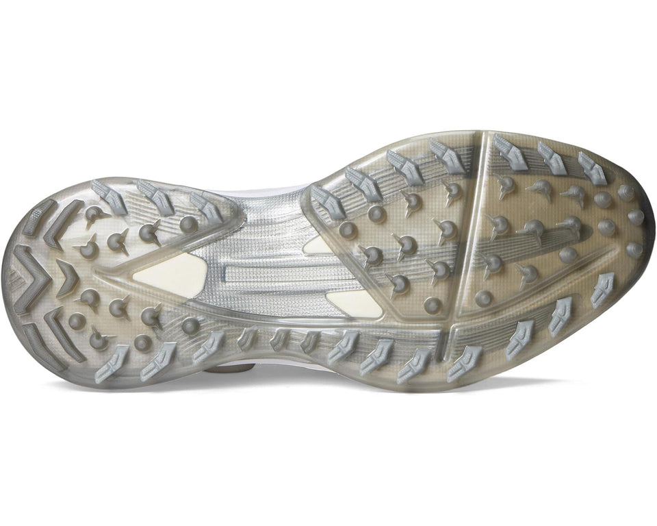 Men's adidas Golf Adizero ZG BOA Spikeless Golf Shoes Footwear White/Silver Metallic/Light Solid Grey