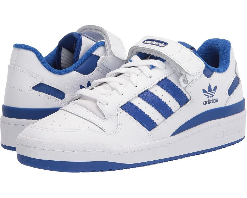 Men's adidas Originals Forum Low Footwear White/Footwear White/Team Royal Blue
