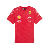 Scuderia Ferrari Desert Sun Team Replica Crew Neck Short Sleeve T-Shirt