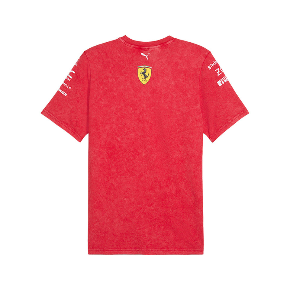 Scuderia Ferrari Desert Sun Team Replica Crew Neck Short Sleeve T-Shirt