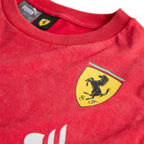 Scuderia Ferrari Desert Sun Team Replica Crew Neck Short Sleeve T-Shirt