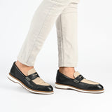 Thomas & Vine Kaufman Moc Toe Penny Loafer — US 10 — Size black — Width Regular — Lifestyle View