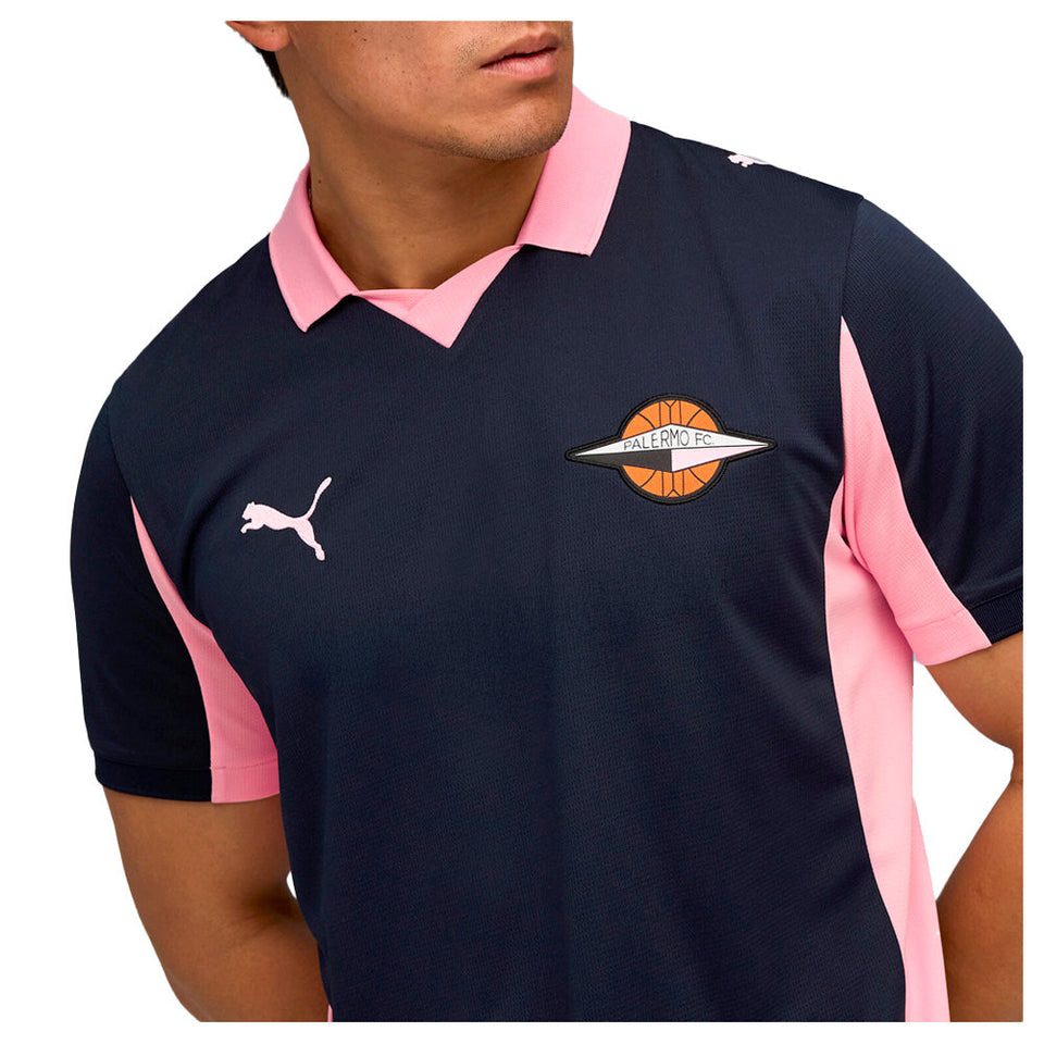 Palermo Away Collared Short Sleeve Soccer Jersey
