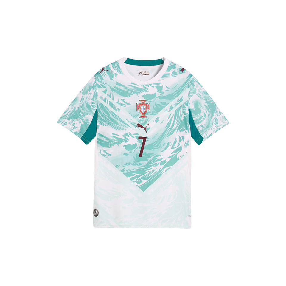 Portugal Away Ronaldo Crew Neck Short Sleeve Soccer Jersey (Youth)