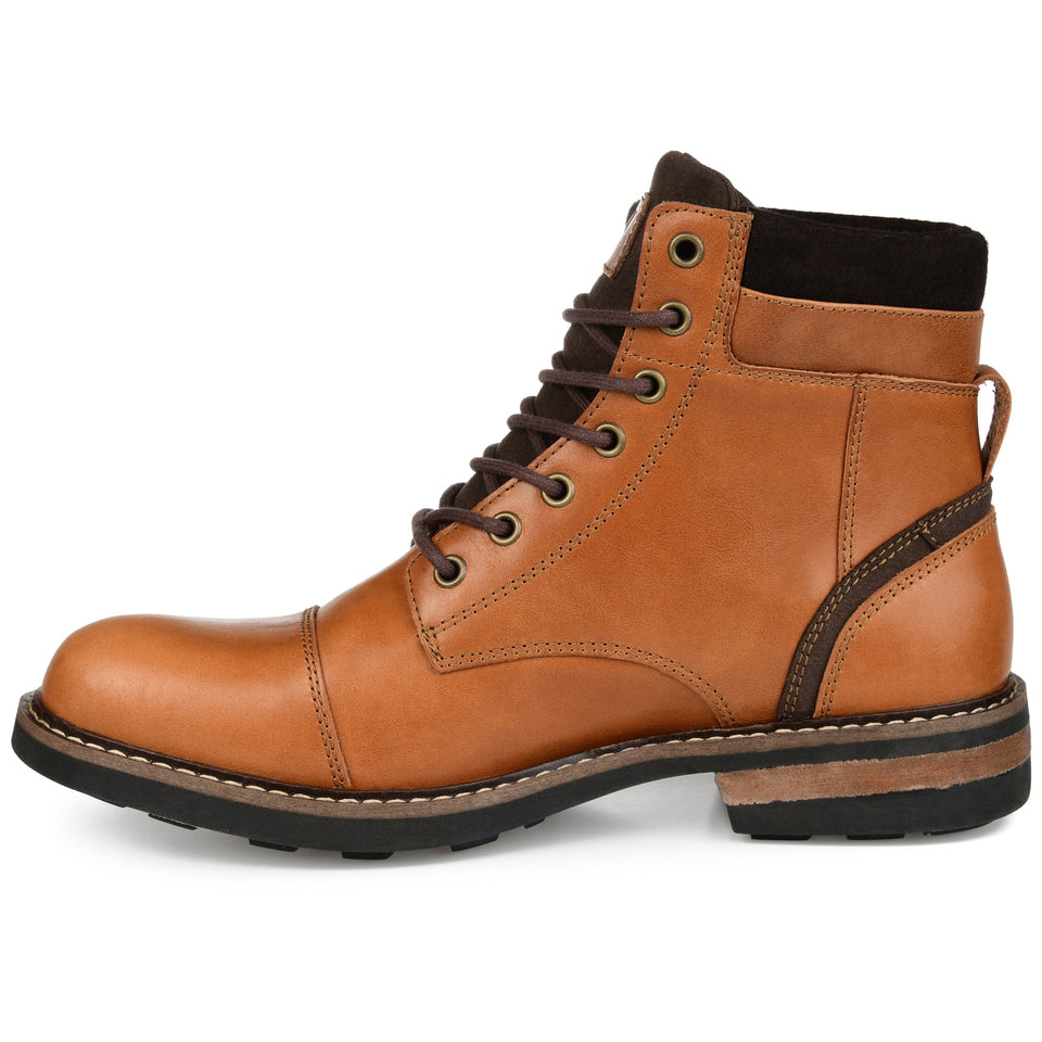 Territory Yukon Wide Width Cap Toe Ankle Boot — US 8 — Size brown — Width Wide — Side View