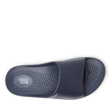 Dearfoams EcoCozy Men's Sustainable Comfort Slide Sandal — US 11 — Size peacoat — Width Regular — Top View