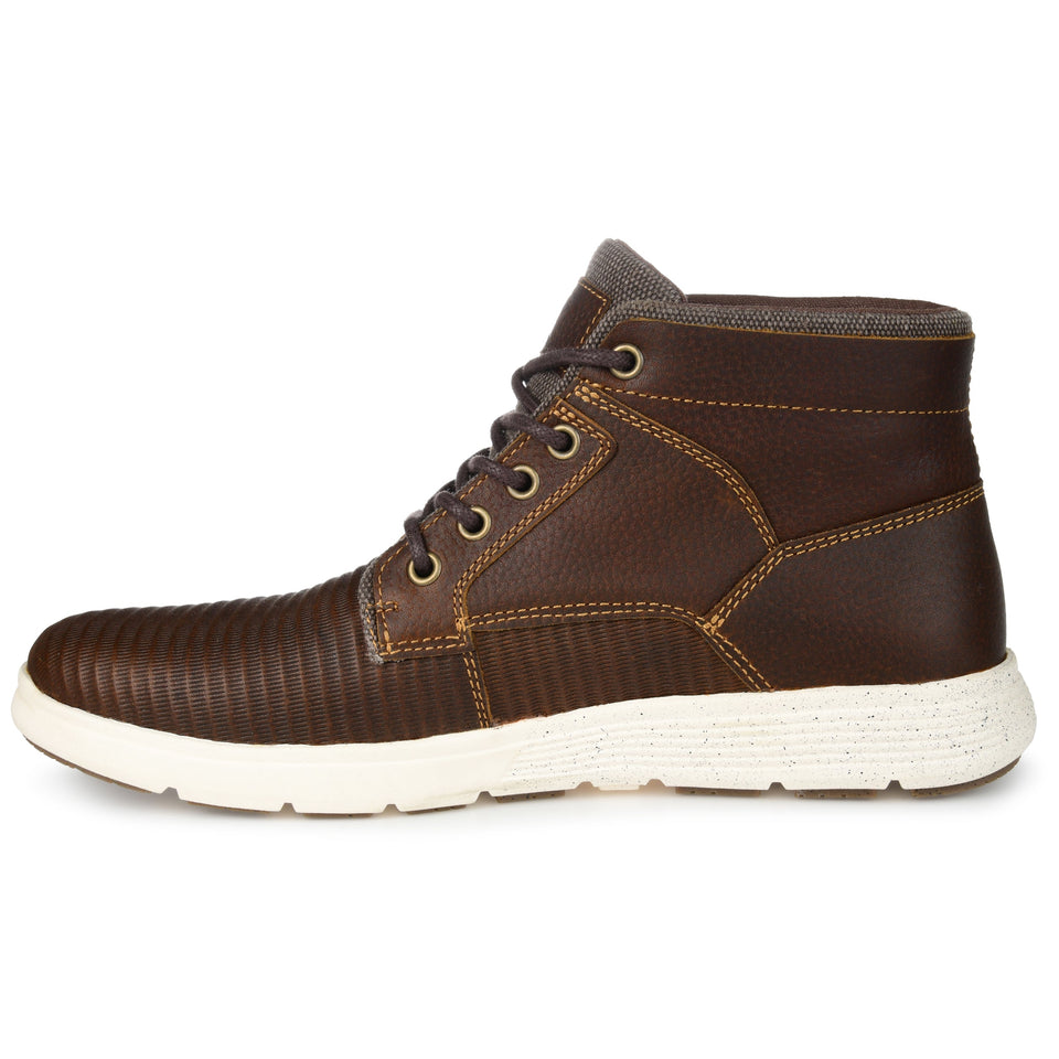 Territory Magnus Casual Leather Sneaker Boot — US 12 — Size brown — Side View