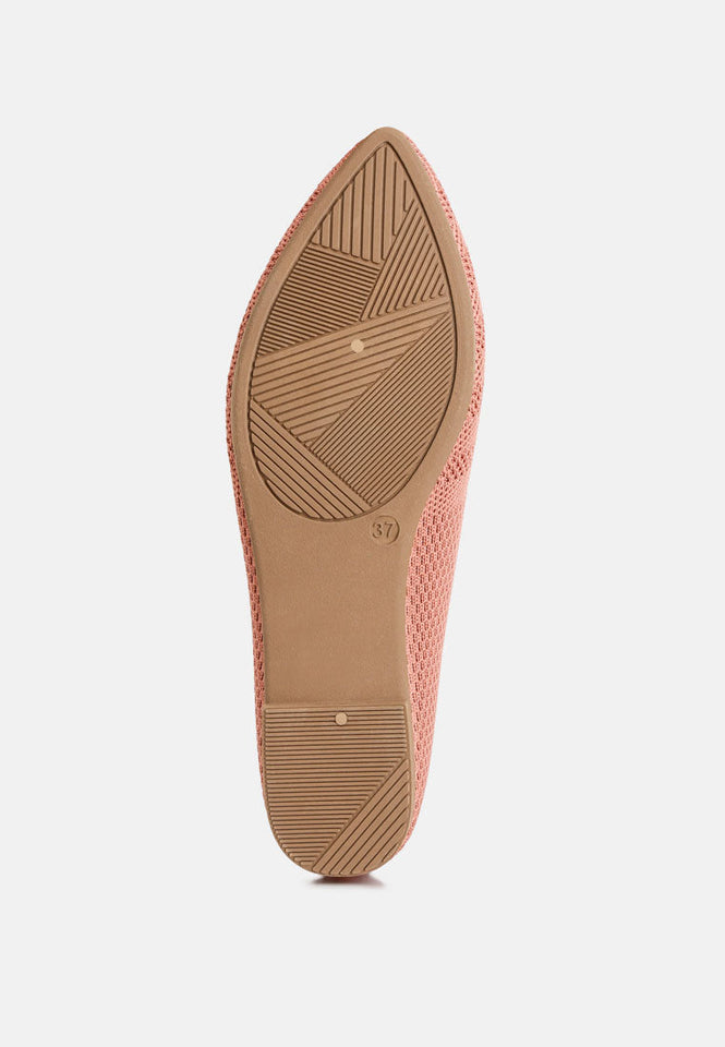 akili knit textile solid flats — US 10 — Size black — Back View