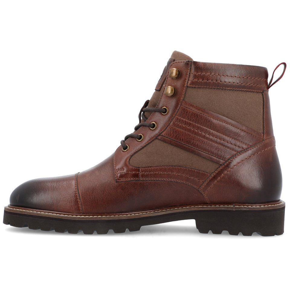 Thomas & Vine Feron Cap Toe Ankle Boot — US 9 — Size brown — Width Regular — Side View