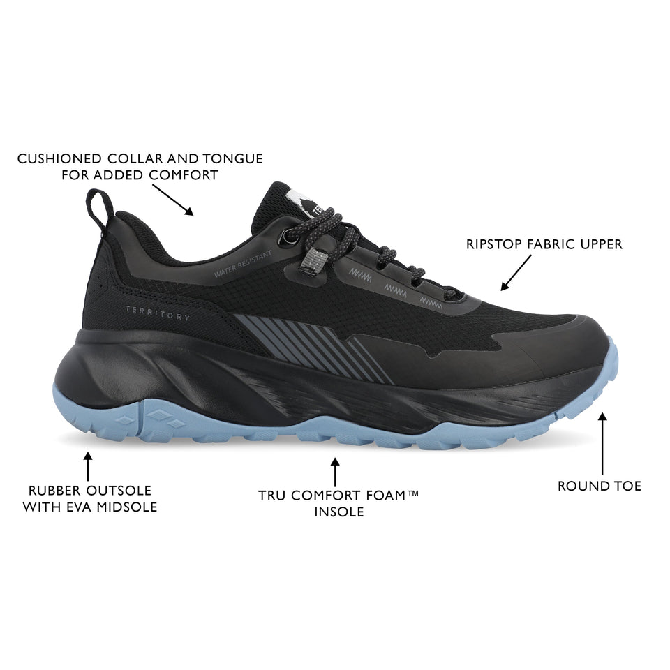 Territory Cascade Water Resistant Sneaker — US 9.5 — Size black — Width Regular — Detail View