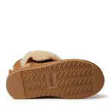 Fireside By Dearfoams Women's Perth Genuine Shearling Foldover Boot — US 8.5 — Size chestnut — Width Regular — Detail View