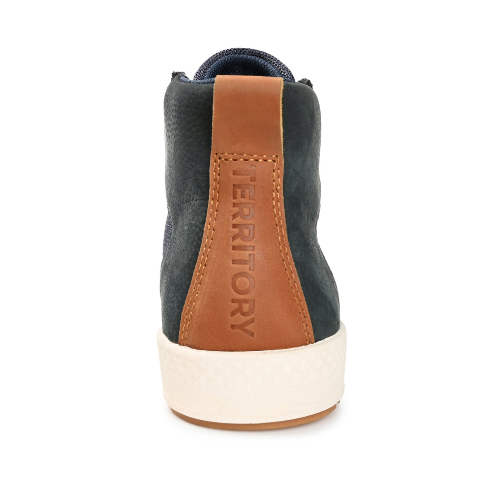 Territory Carlsbad Knit High Top Sneaker — US 11 — Size blue — Width Regular — Back View