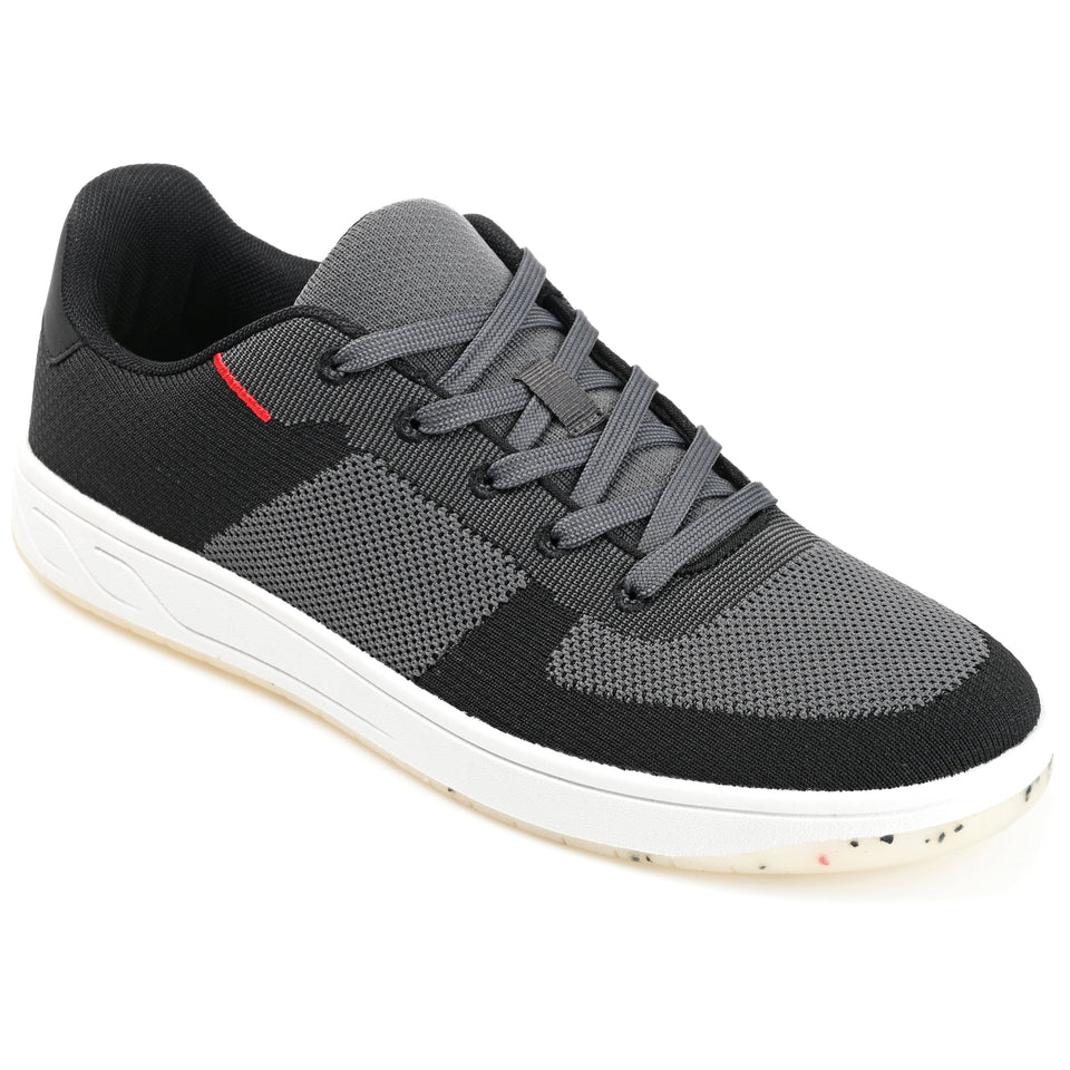 Vance Co. Topher Knit Athleisure Sneaker — US 10 — Size charcoal — Width Regular — Front View