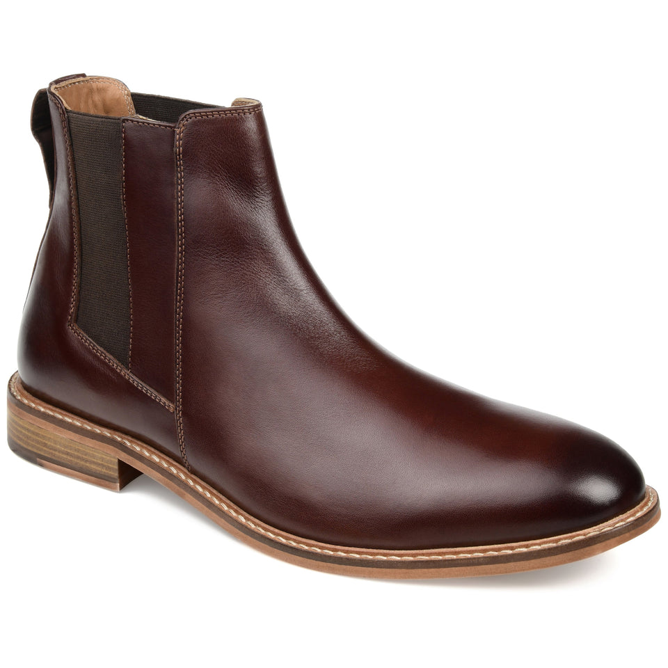 Thomas & Vine Corbin Wide Width Plain Toe Chelsea Boot — US 12 — Size cognac — Width Wide — Alternate View 7