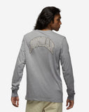 Nike MJ Long Sleeve Crew Grey  DV1465-091 Men's — XXXLarge — Size grey — Side View