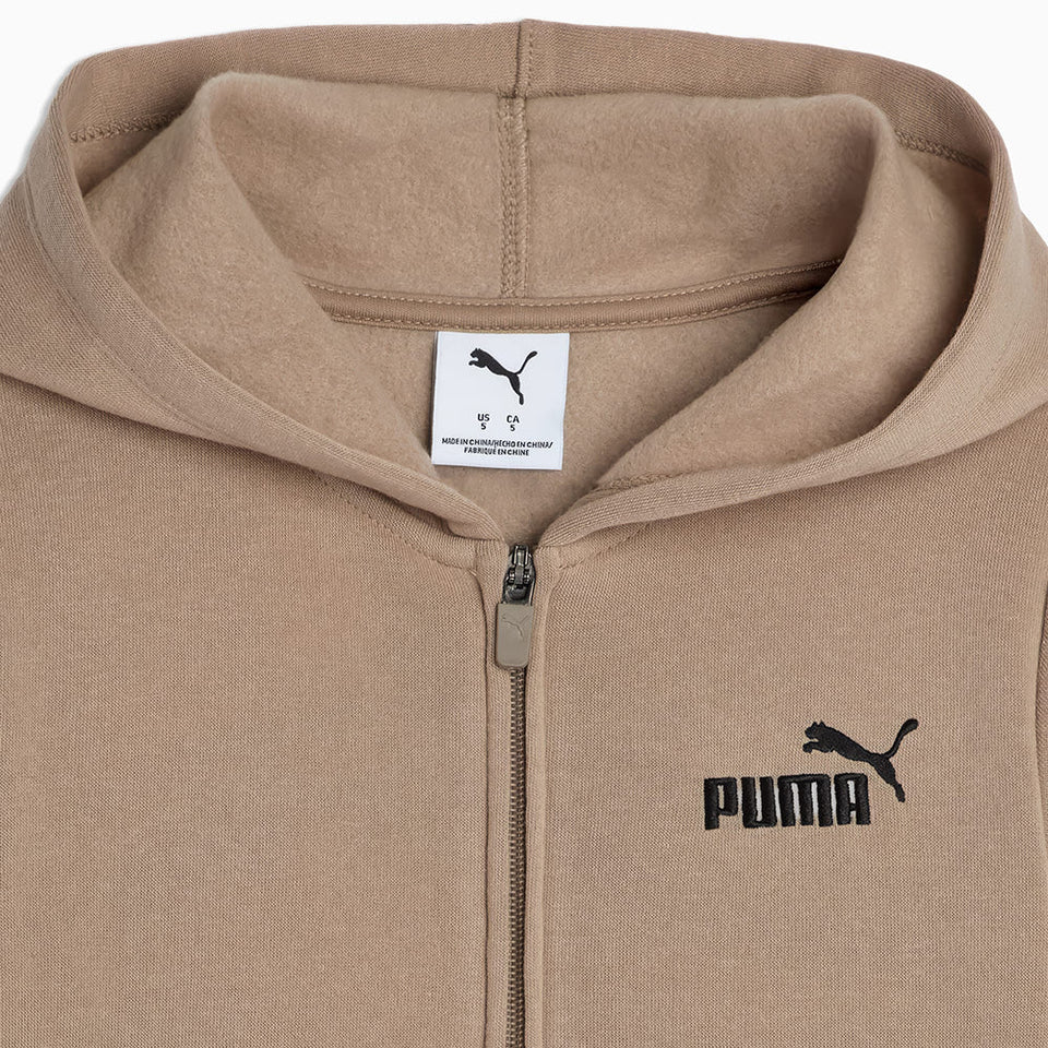 Essentials Basics Spun Poly Fleece Full Zip Hoodie (Youth)