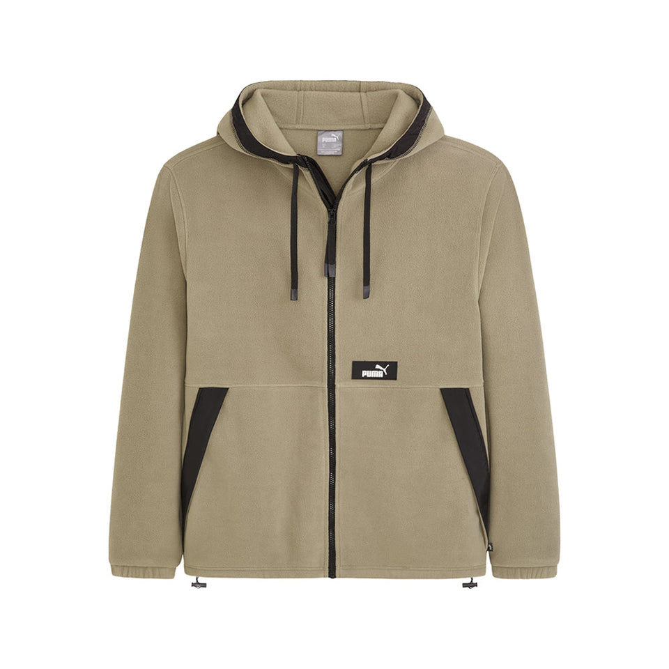 Hooded Polar Fleece Full Zip Jacket