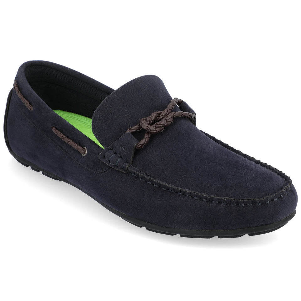 Vance Co. Tyrell Driving Loafer — US 12 — Size navy — Width Regular — Front View