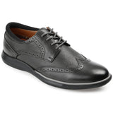 Thomas & Vine Savage Embossed Wingtip Derby — US 10 — Size charcoal — Width Regular — Front View