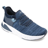 Vance Co. Gibbs Knit Athleisure Sneaker — US 8.5 — Size blue — Width Regular — Front View