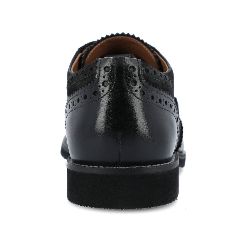 Thomas & Vine Covington Brogue Oxford — US 9 — Size black — Width Regular — Back View