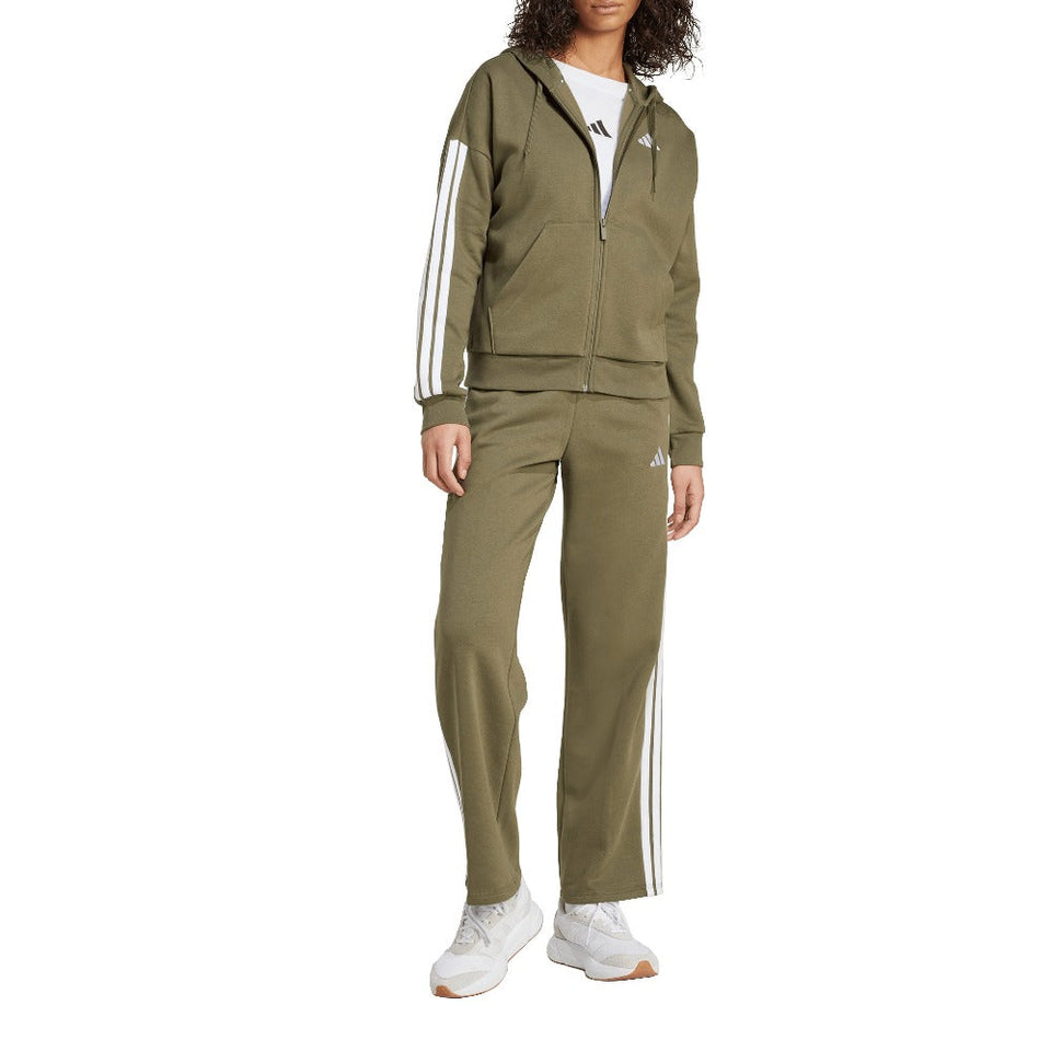 Essentials 3-Stripes Full-Zip Fleece Hoodie