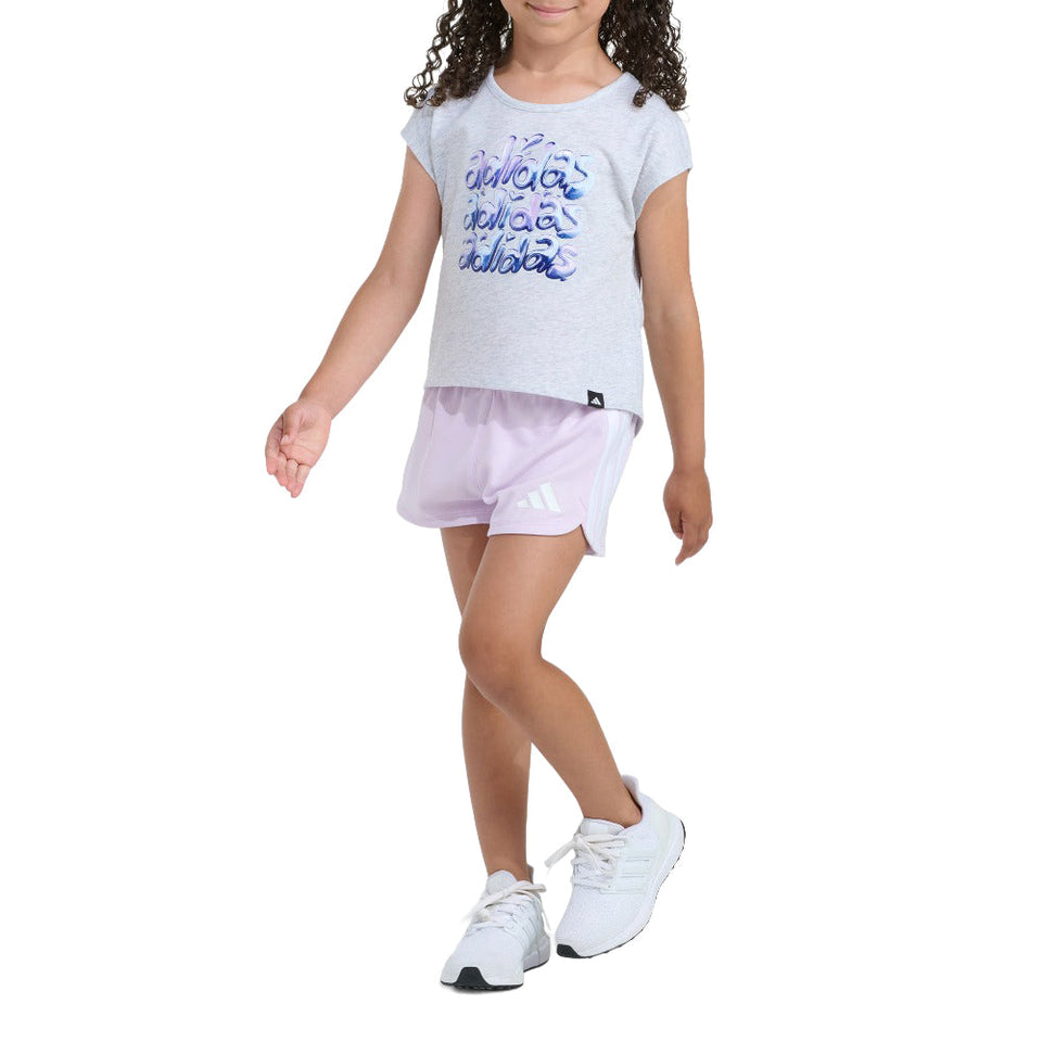 Short Sleeve Back Pltd Tee Msh Shrt Set (Youth)