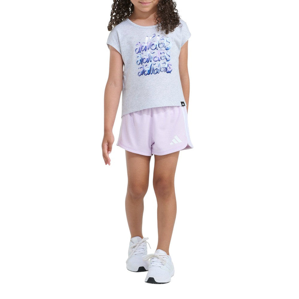 Short Sleeve Back Pltd Tee Msh Shrt Set (Youth)