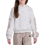 Long Sleeve Printed 3-Stripe Hooded Hoodie