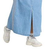 Stadium Washed Denim Loose Fit Skirt