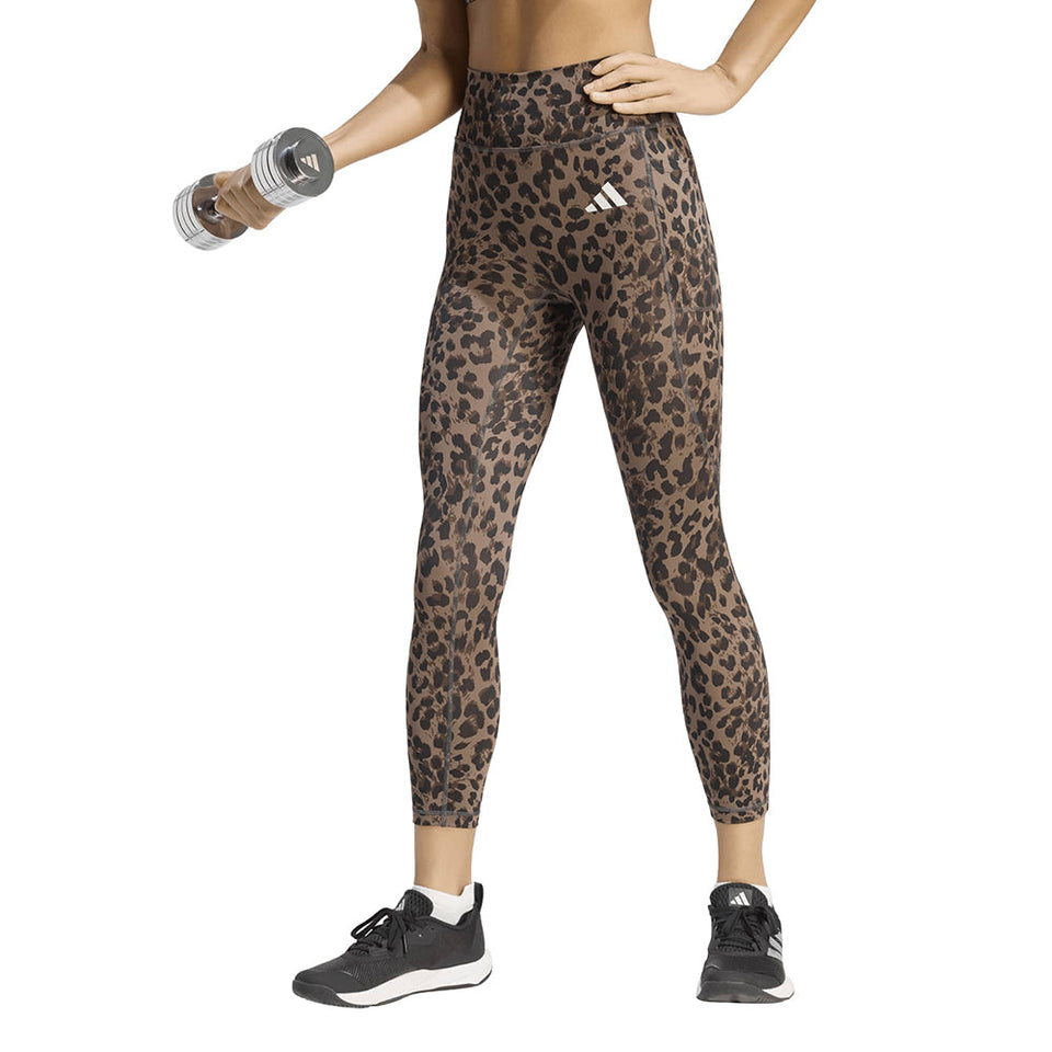Optim? Essentials 3-Stripes Leopard 7/8 Leggings
