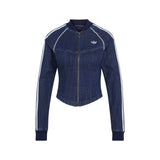 Superstar Denim Corset Track Top