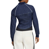 Superstar Denim Corset Track Top