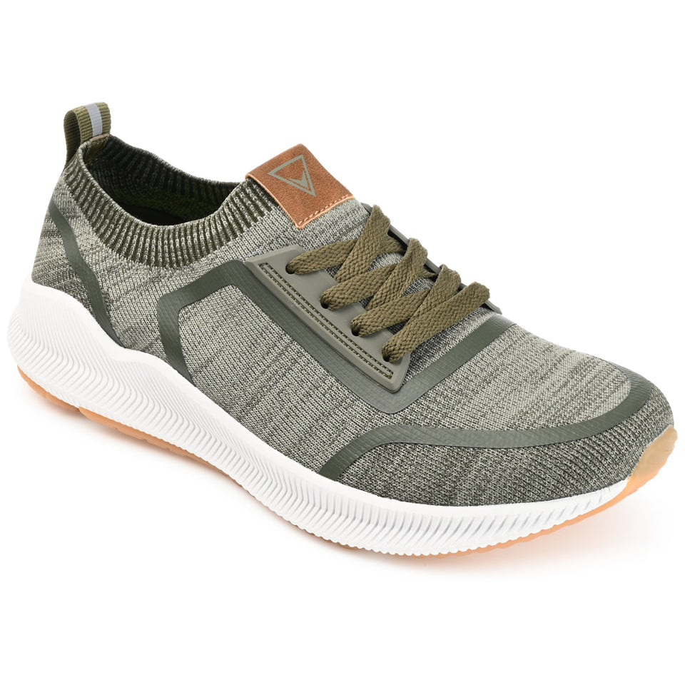 Vance Co. Keller Knit Athleisure Sneaker — US 8 — Size green — Width Regular — Front View