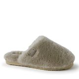 Fireside By Dearfoams Women's Shelly Beach Genuine Shearling Scuff Slippers — US 6 — Size grey — Width Regular — Lifestyle View