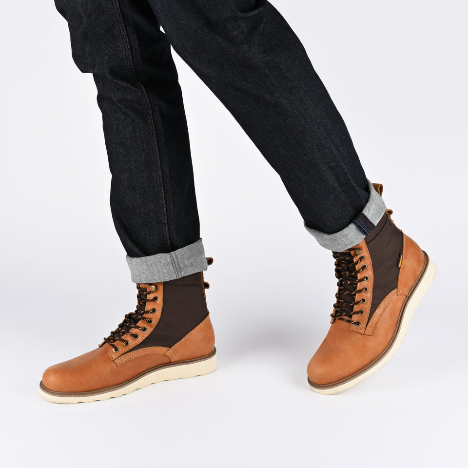 Territory Elevate Water Resistant Plain Toe Lace-up Boot — US 10.5 — Size grey — Width Regular — Lifestyle View
