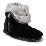 Dearfoams Womens Beth Pile Foldown Boot — XLarge — Size black — Width Regular — Front View