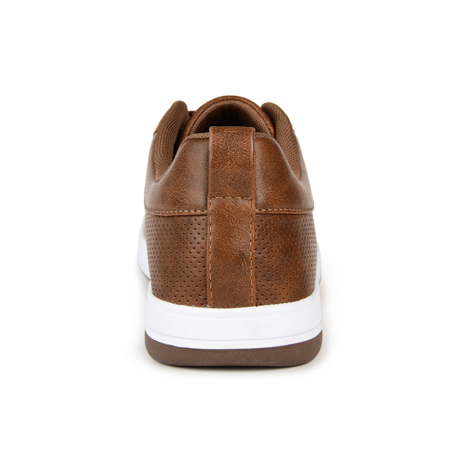 Vance Co. Ryden Casual Perforated Sneaker — US 8 — Size brown — Back View