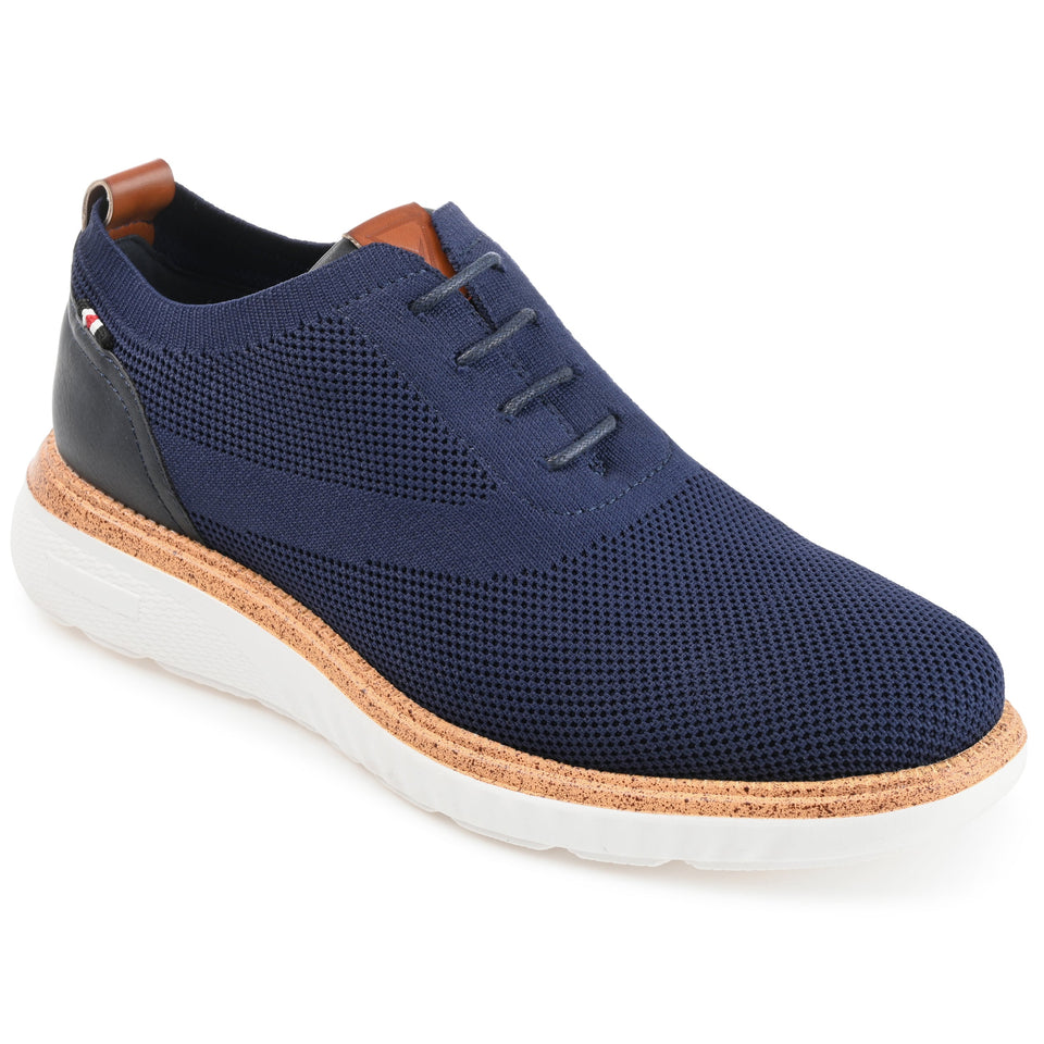Vance Co. Lamont Knit Casual Dress Shoe — US 8 — Size black — Width Regular — Detail View