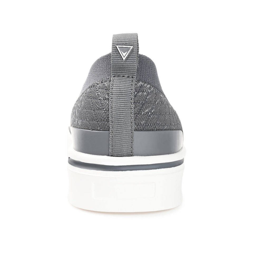 Vance Co. Hamlin Casual Knit Slip-on Sneaker — US 9 — Size grey — Width Regular — Back View
