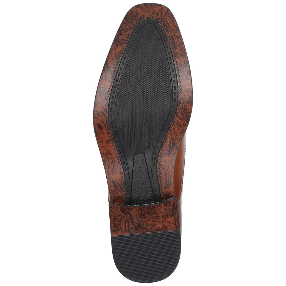 Vance Co. Bradley Oxford Dress Shoe — US 9.5 — Size tan — Width Regular — Top View