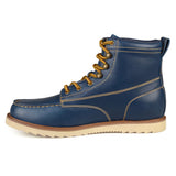 Vance Co. Men's Wyatt Mock Toe Boot — US 8.5 — Size blue — Side View