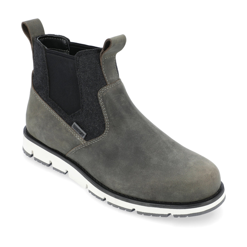 Territory Canyonlands Water Resistant Chelsea Boot — US 10 — Size grey — Width Regular — Front View