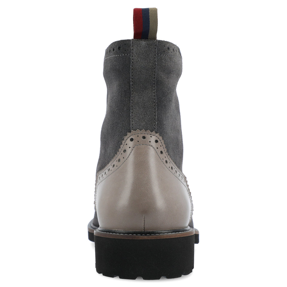 Thomas & Vine Welch Wingtip Ankle Boot — US 9.5 — Size charcoal — Width Regular — Back View