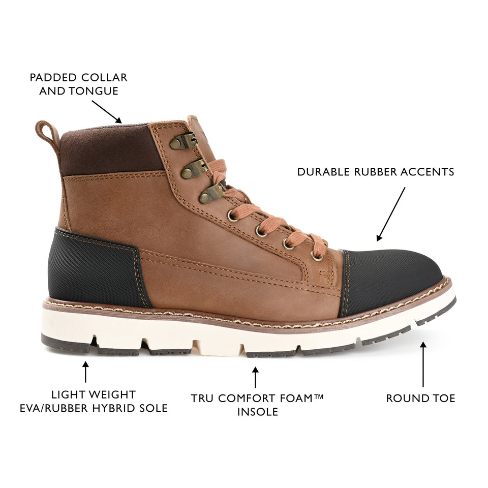Territory Titan 2.0 Cap Toe Ankle Boot — US 11 — Size brown — Width Regular — Lifestyle View