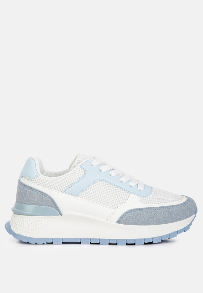 nairobi the non-ordinary lace up sneakers — US 5 — Size sky blue — Front View
