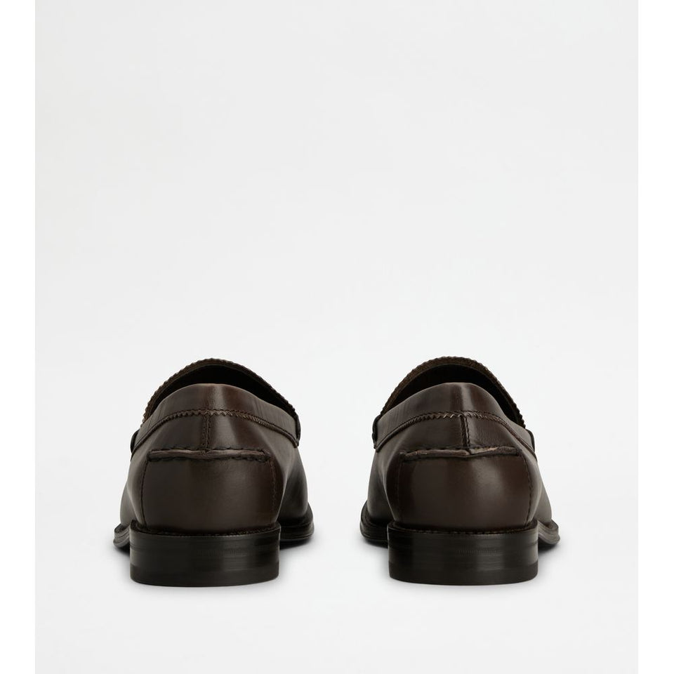 Loafers in Leather — UK 7 — Size brown — Back View