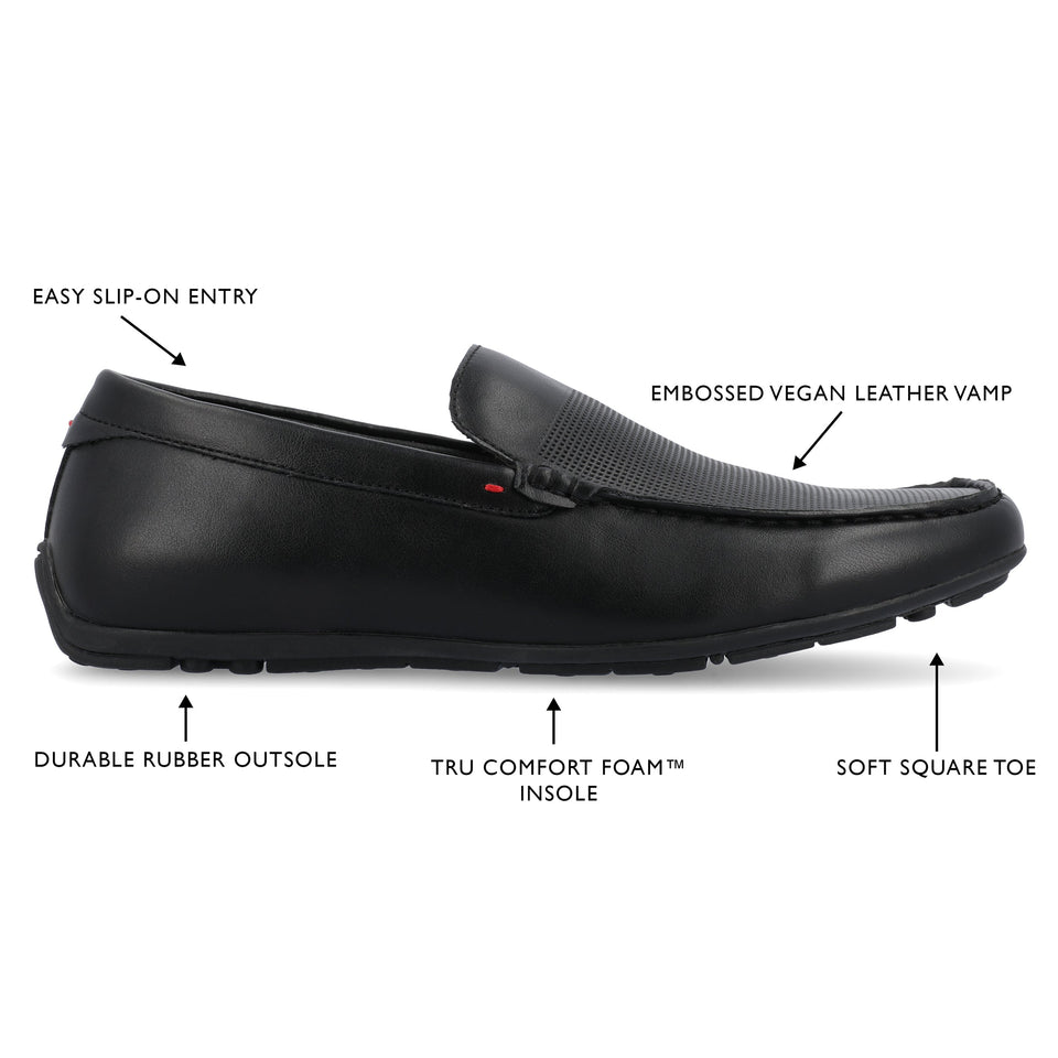 Vance Co. Mitch Driving Loafer — US 13 — Size black — Width Regular — Detail View