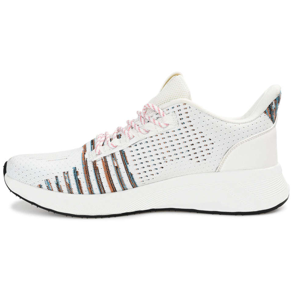 Vance Co. Brewer Knit Athleisure Sneaker — US 9.5 — Size white — Width Regular — Side View